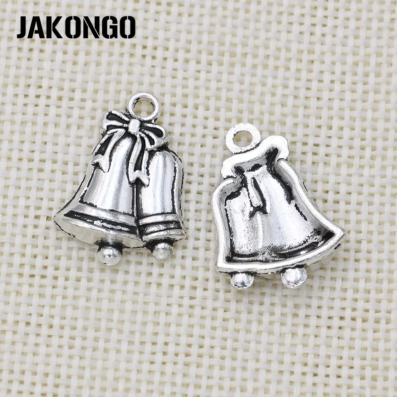 Посеребренные подвески в античном стиле с рождественскими колокольчиками для