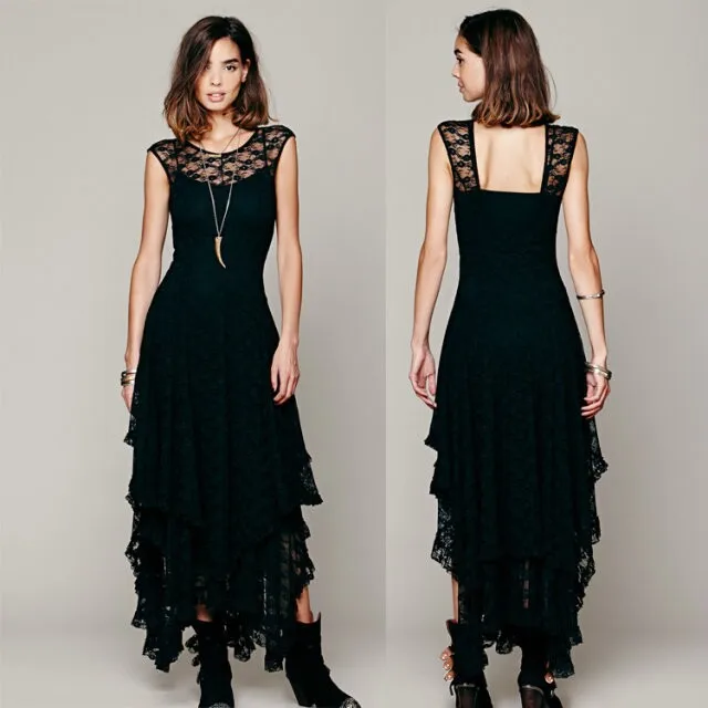 2016 Vestidos Longos сексуальные женщины летний кружевном платье долго Vestido лонго Vetement