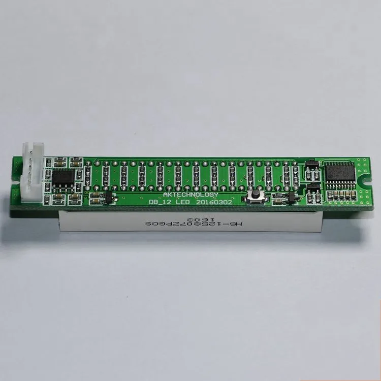 Светодиодный дисплей с двойным 12 битным дисплеем регулируемый измеритель уровня