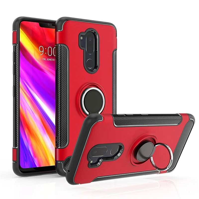 Для LG V40 чехол thinq для LG G7 чехол thinq Броня полная защита кольцо магнетизм держатель Телефон задняя оболочка для LG G710 V40 G7 чехол