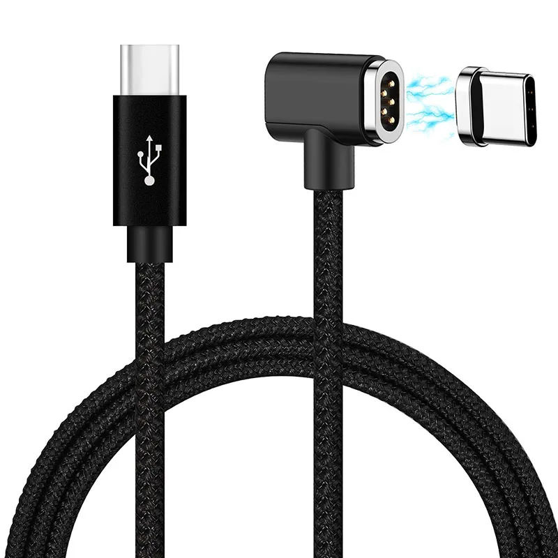 Магнитный кабель USB C длиной 1 5 м для Macbook Pro 2016/2017 а быстрой зарядки с Type на Samsung s9 s8