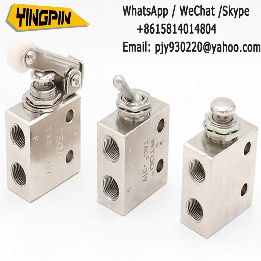 

Pneumatic 3-way mechanical valve toggle valve Pneumatic switch manual valve TAC2 -31 41P/V 3P/V/S 4P/V+34C+34T