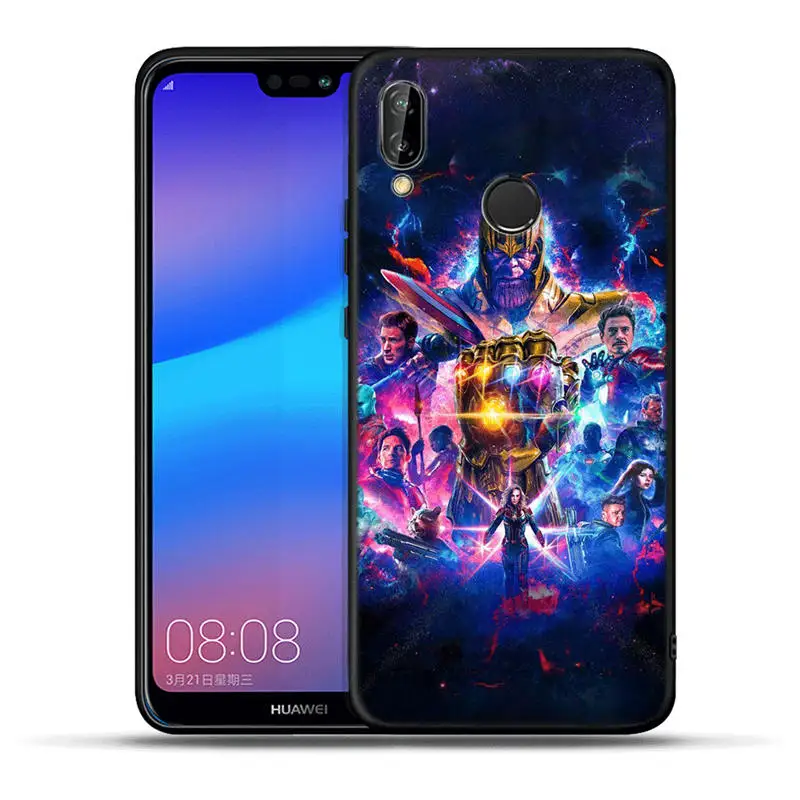 H1214 Чехол для huawei mate 20 10 P30 P20 P10 P9 P8 Lite Pro P Smart чехол Черная пантера Marvel Deadpool Thanos - Цвет: H1214