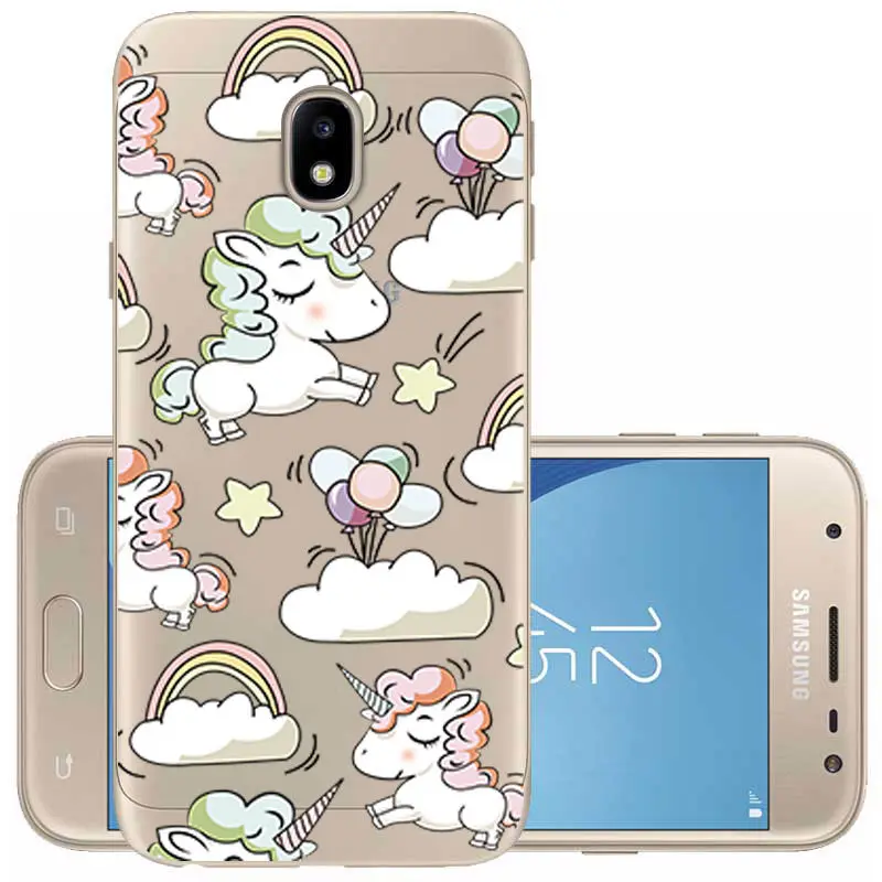 Arvin окрашенные Чехлы для Samsung Galaxy J730 прозрачный мягкий чехол из ТПУ J7 2017 умный