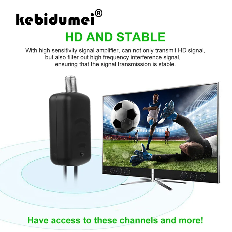 Усилитель антенны kebidumei с USB портом питания ТВ сигнала F 1080P HD приставка усилитель
