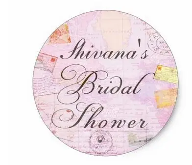 

1.5inch Travel Theme Bridal Shower stickers