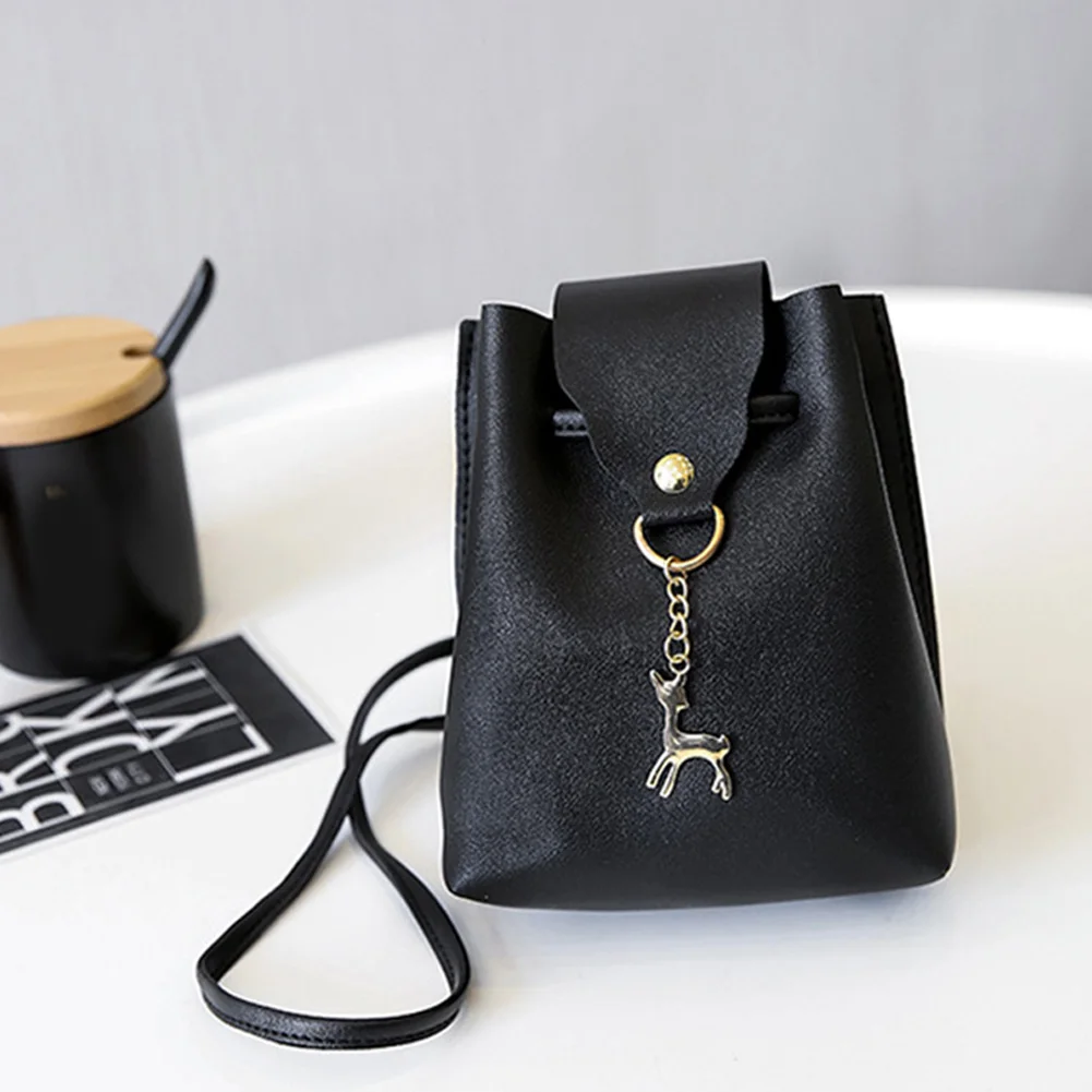 New Women Messenger Bags Deer Ornament PU Leather Designer Crossbody Shoulder Shell Shape Lady Bag | Багаж и сумки