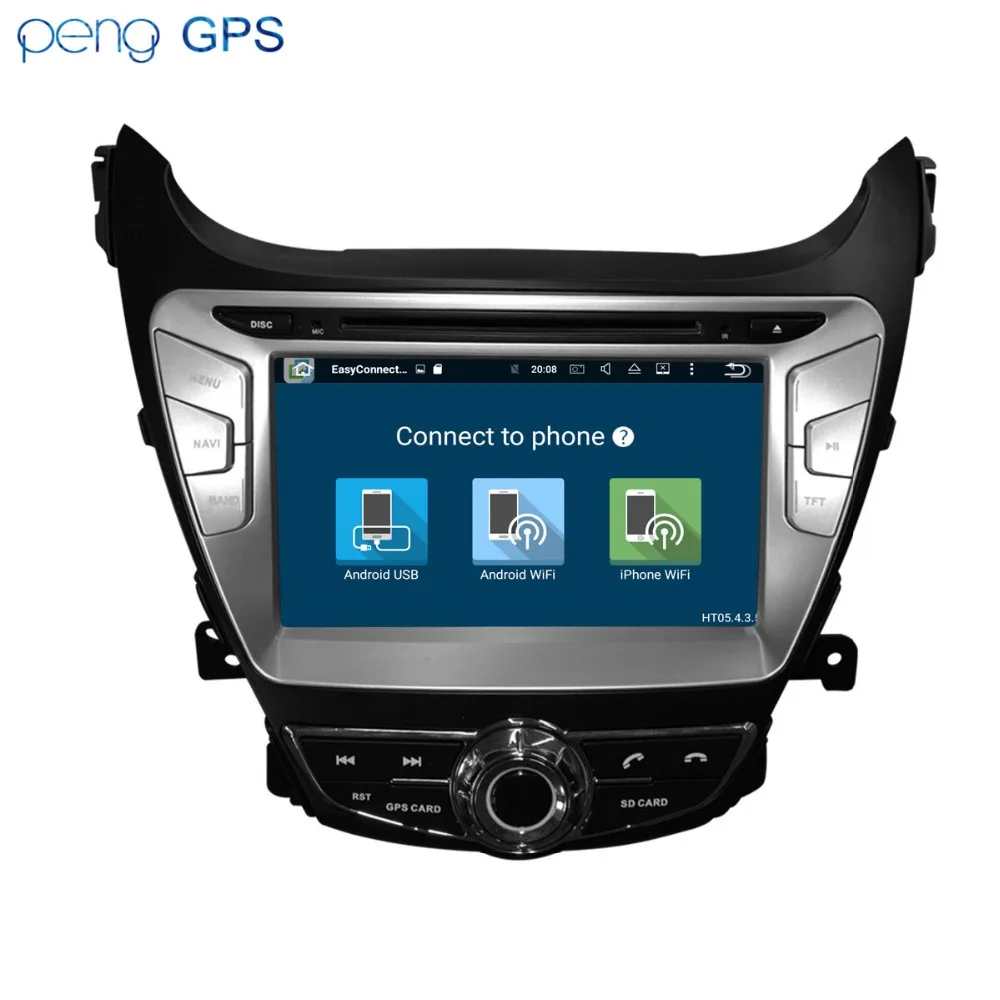 Автомобильный стерео Android 8 1 для hyundai Elantre 2011 2013 навигации в автомобиле gps