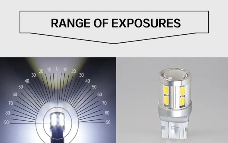 Горячая продажа T20 7443 Автомобильные светодиодные передние задние боковые