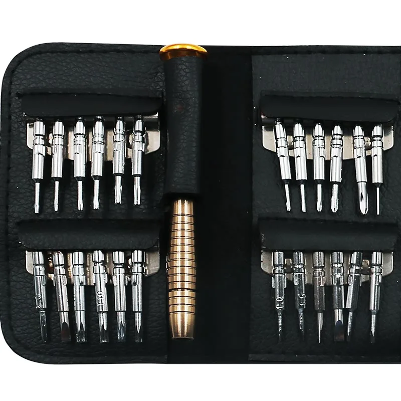 25 in 1 Screwdriver Repair Tool Kit Torx Wallet Utility Set Tools For Phone Hand with Leather Pouch | Инструменты