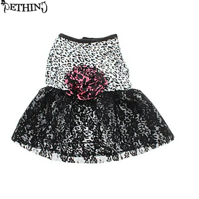 

fashion pet skirt dog clothes pet dog dress dog wedding dress pet summer clothing puppy Leopard style flower dress XS-XL supply