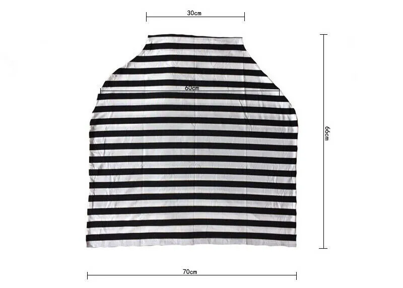 

PUDCOCO Multipurpose Baby Stroller Cover Mom Breastfeeding cover Nursing Apron Cover Up Baby Poncho Blanket Cotton Stripe Shawl