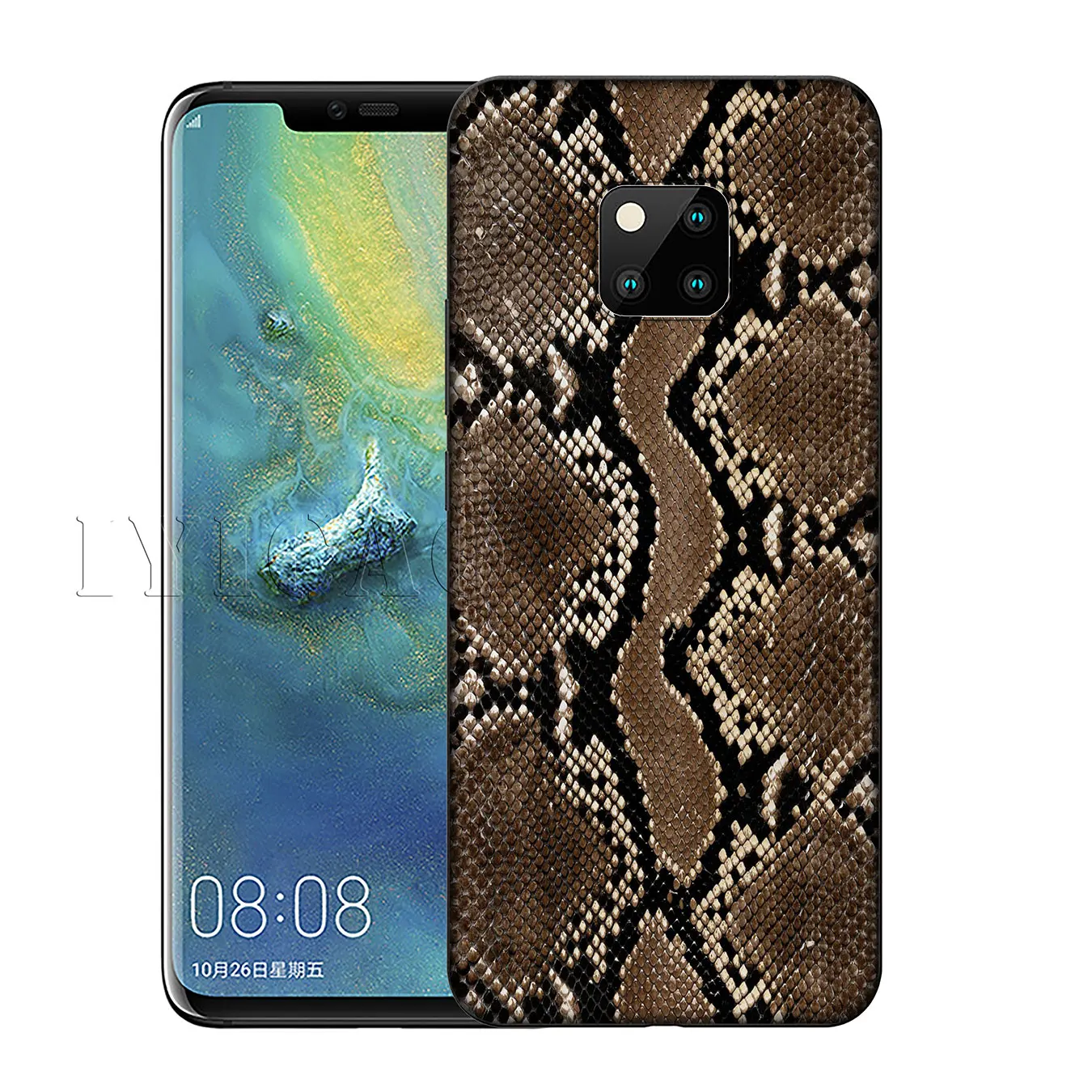 Змеиная кожа DIY печать рисунка мягкий чехол для Huawei Nova Smart 5 5T 5i 4E 4 3i 3 2i 2 Lite Mate 30 20 10 Pro on.