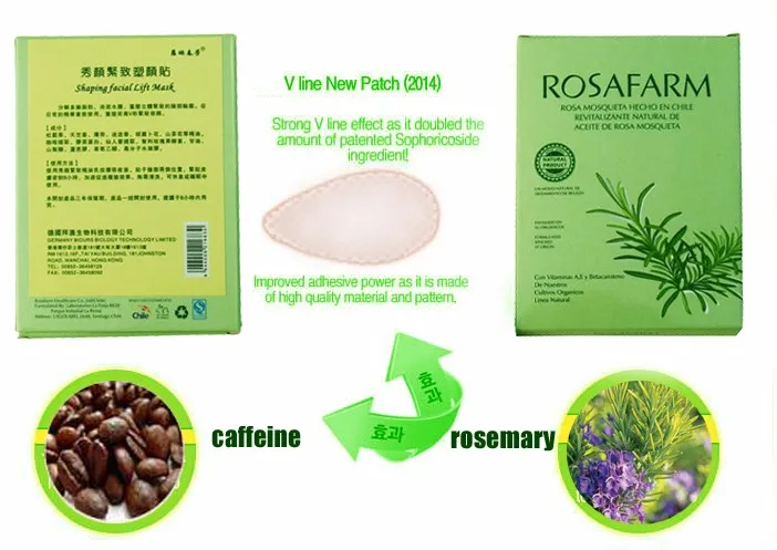 12 шт/6 мешков накладки для похудения лица на щеки смягчающие отеки клейкий лист