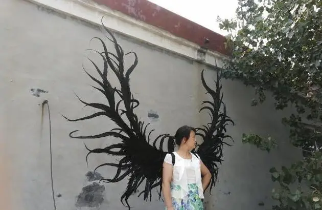 Высококачественный реквизит для косплея большой черный дьявол крылья ангела