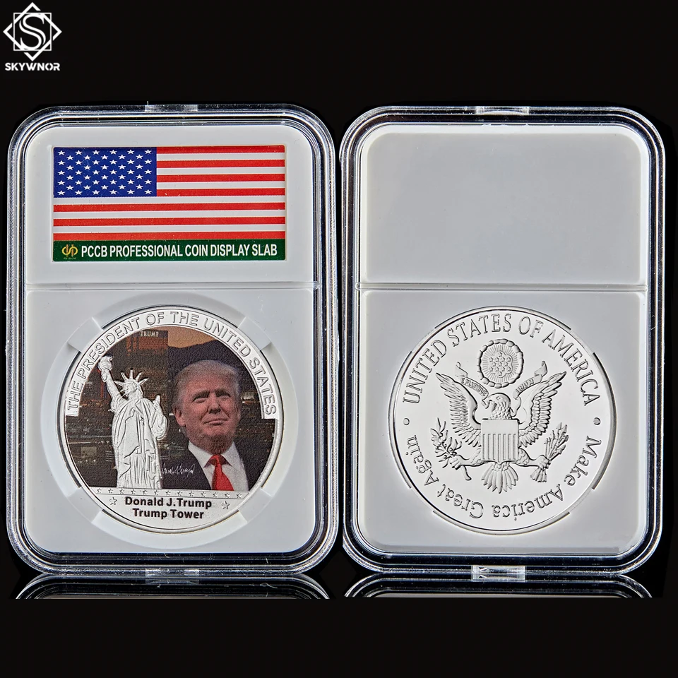 Дональд Трамп из США президент Золотой башня памятная жетоновая монета | Дом и