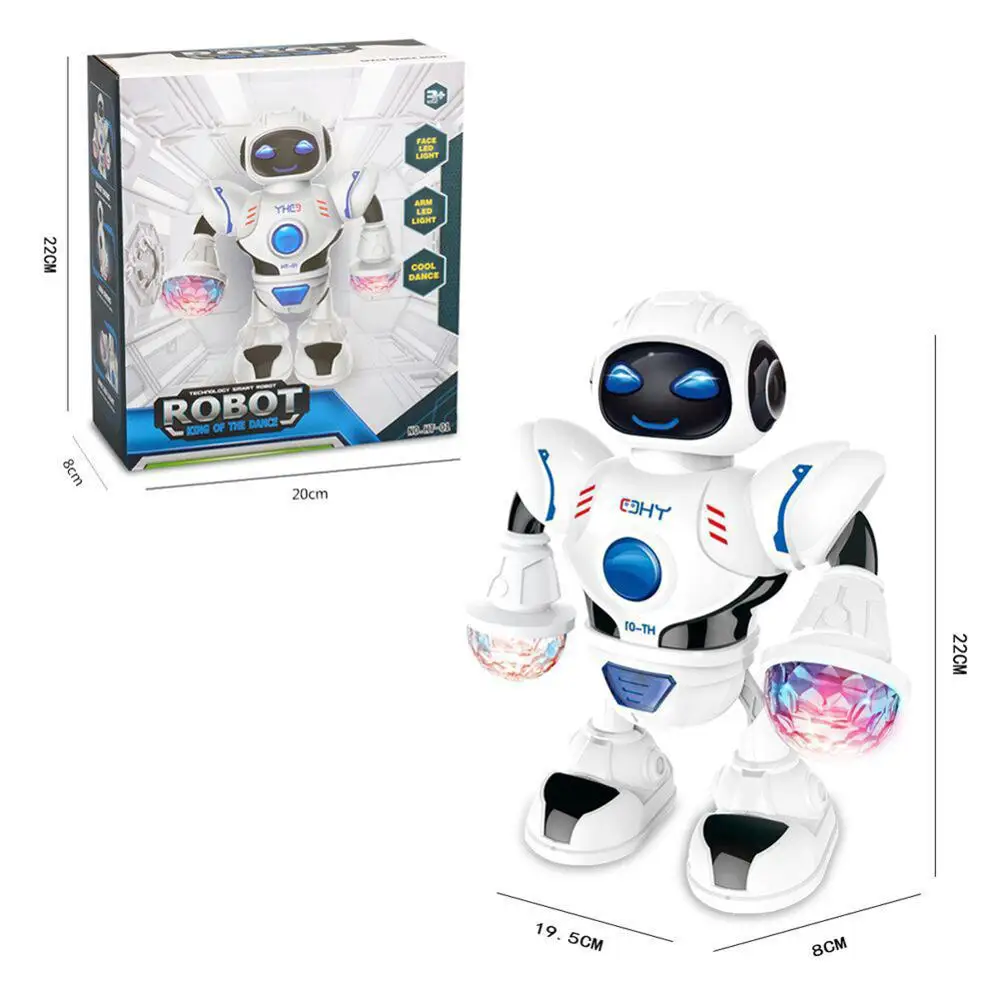 

Electric Dancing Walking Musical Robot with Flashing Light Kids Interactive Toy