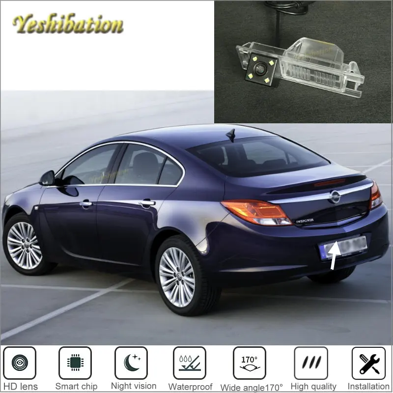 Задняя камера Yeshibation для Vauxhall / Opel Insignia 2009 ~ 2014 водонепроницаемая ночного видения