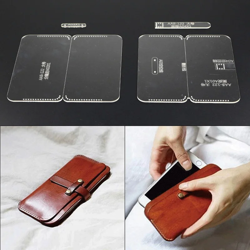 

1 Set Phone Cases Acrylic Leather Templates Sewing Pattern