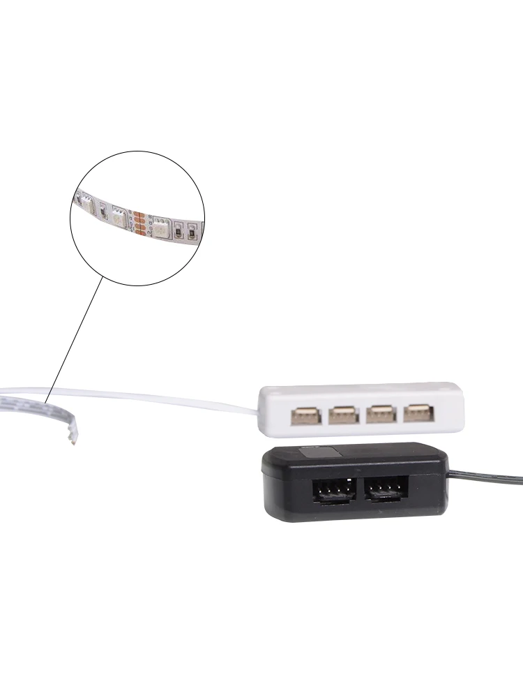 Подключаемый распределитель провода коробка для подключения 4pin RGB светодиодные ленты светильник 1 до 4 1 до 9 распределительная коробка разъем