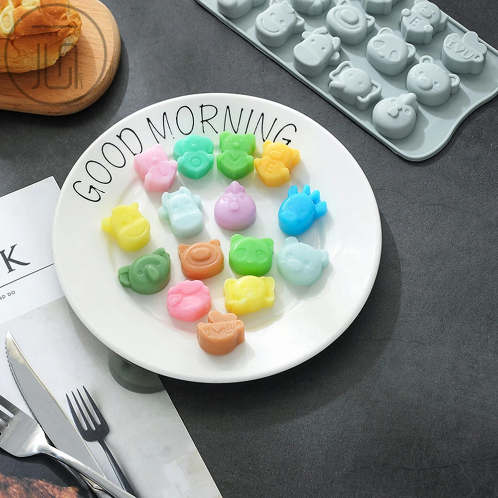1 шт. силиконовая форма для шоколада мультяшная 3D коровья свинья курица кошка Gummy