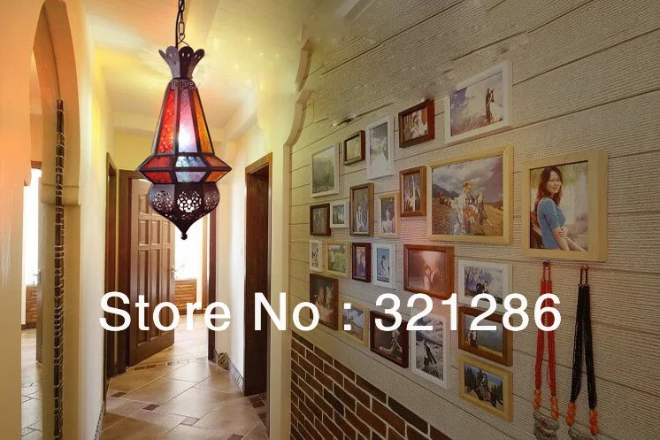 Подвесной светильник в марокканском стиле подвесной с рисунком марокканского