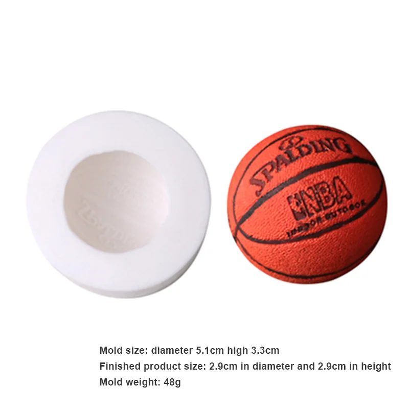 Новые 3D баскетбольные силиконовые формы инструмент для украшения тортов форма