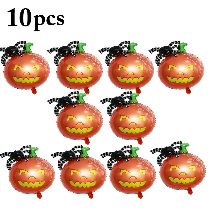 

10pcs Party Balloon Pumpkin Spider Foil Balloons Balloon For Halloween Party Decorations Baloons Balon Halloween Party Supplies