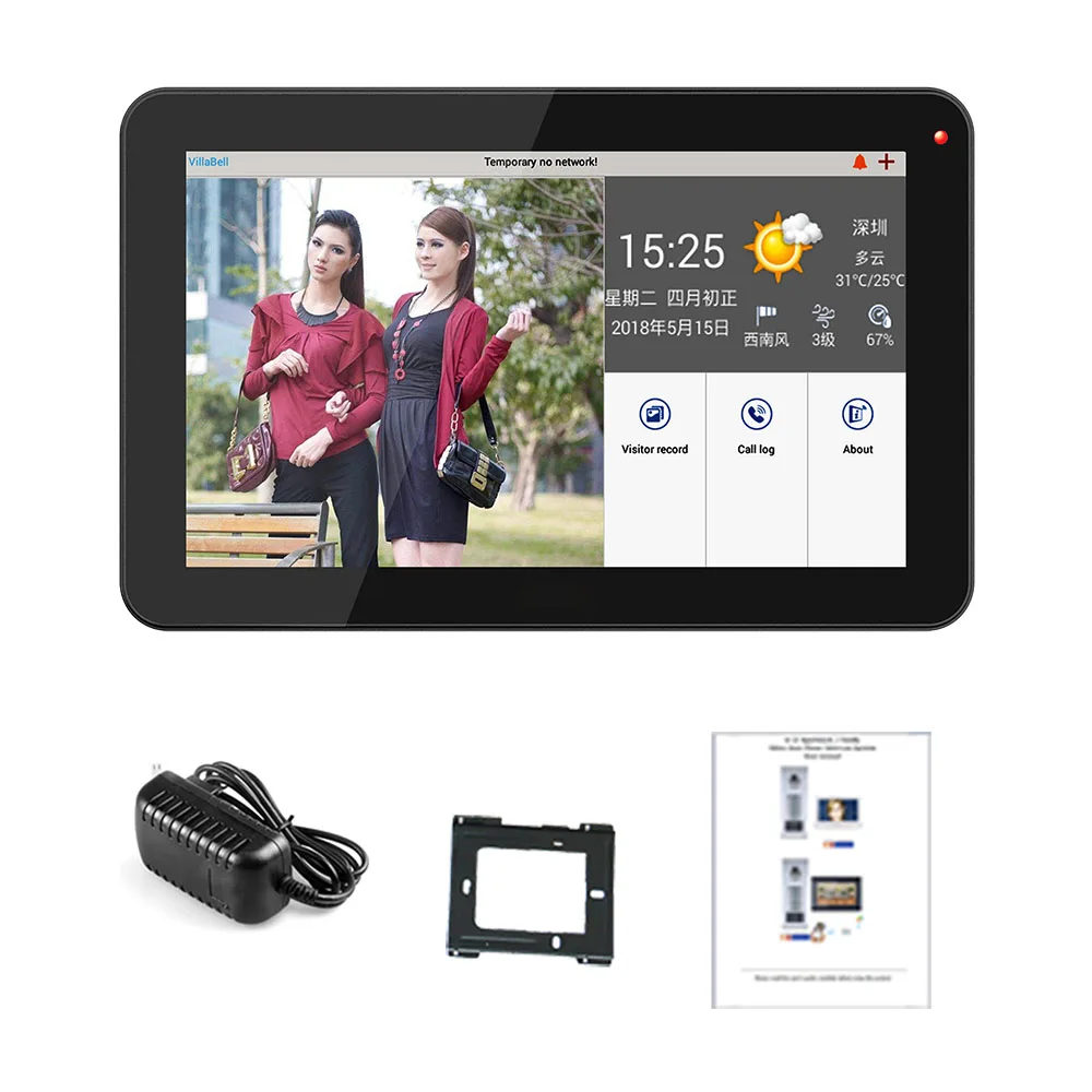 9 дюймов проводной Wifi видео для квартир дверной домофон Системы RFID IR-CUT HD 1000TVL Камера с 3/4/5/6/12 квартира/Семья
