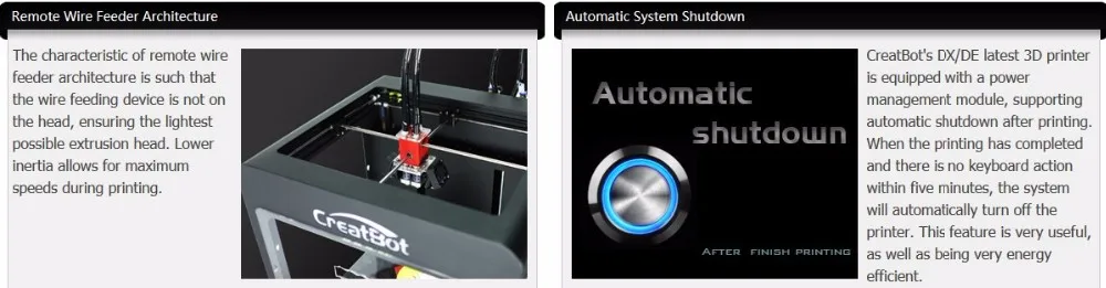Fdm 3d принтер машина DX01 300*250*300 мм creatbot 3d принтер большого размера для домашнего использования с нагревателем
