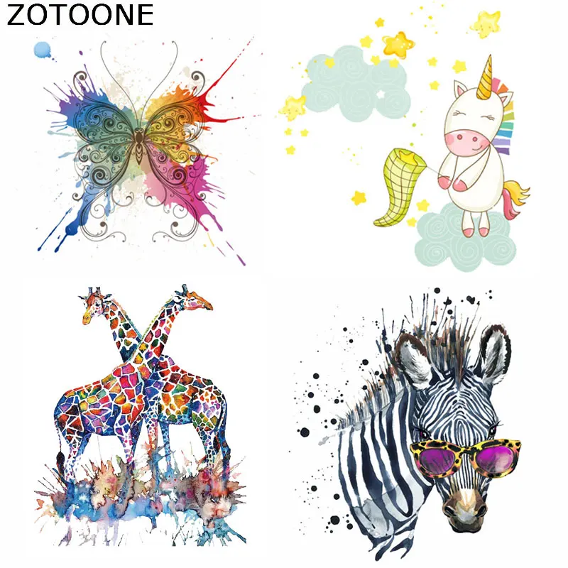 ZOTOONE цветные наклейки с помощью утюга яркие цветы цветопередача тепла легкая