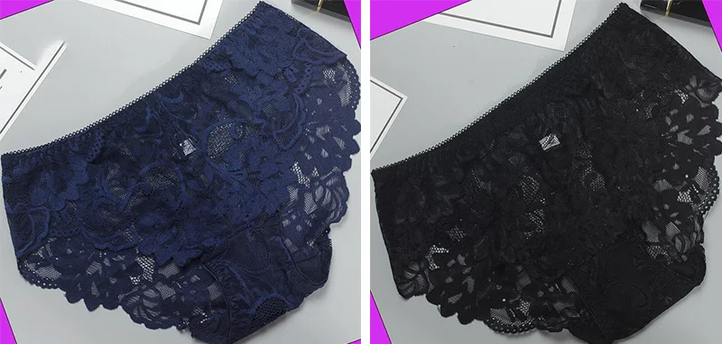 Jerrinut, полностью кружевные трусики для женщин, плюс размер, XL, XXL, XXXL, XXXXL, трусы, нижнее белье, нижнее белье, прозрачные трусики со средней талией