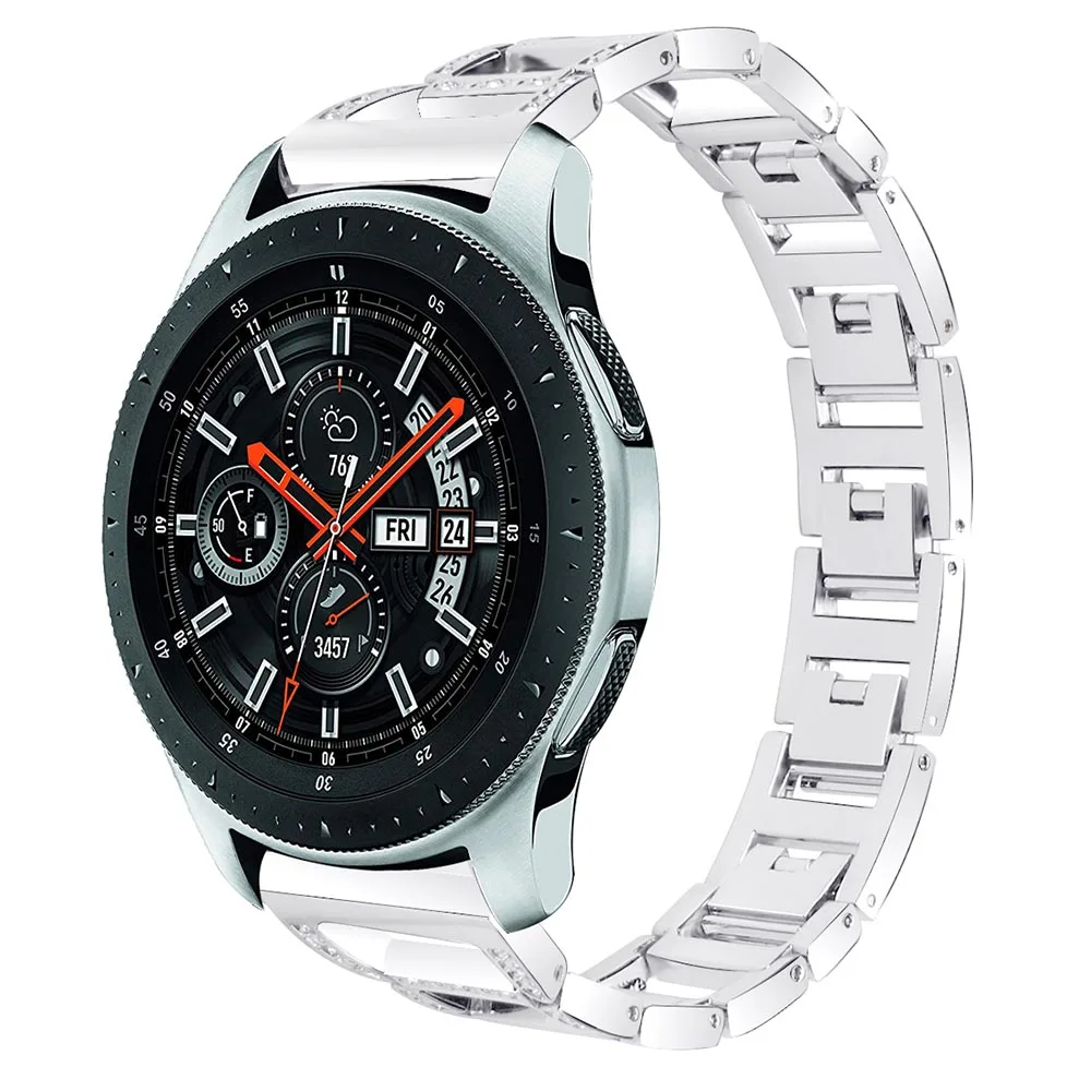 Коробка для Samsung Galaxy Watch 46 мм ремешок 22 нержавеющая сталь горный хрусталь часов из