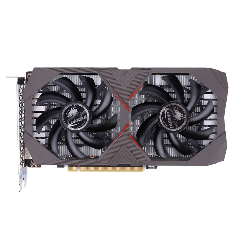 Красочная видеокарта GeForce GTX 1650 E-sports 4G GDDR5 NVIDIA PCI-E3.0 DP+ HDMI+ DVI 128 бит 6Pin видеокарта для ПК Игр