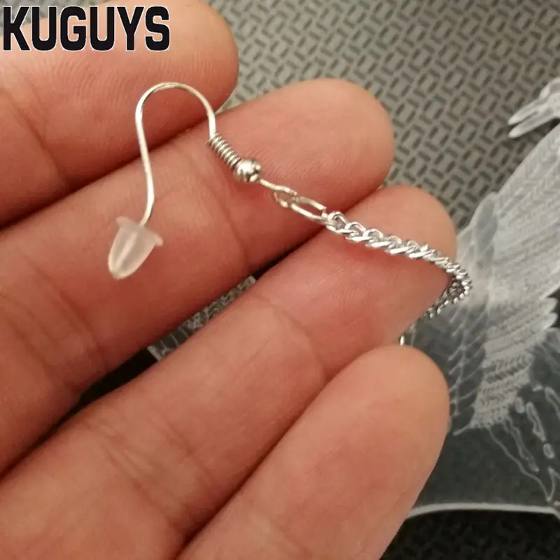 KUGUYS модные ювелирные изделия для женщин Акриловые большие висячие серьги лазерная гравировка прозрачный кран винтажные большие висячие серьги
