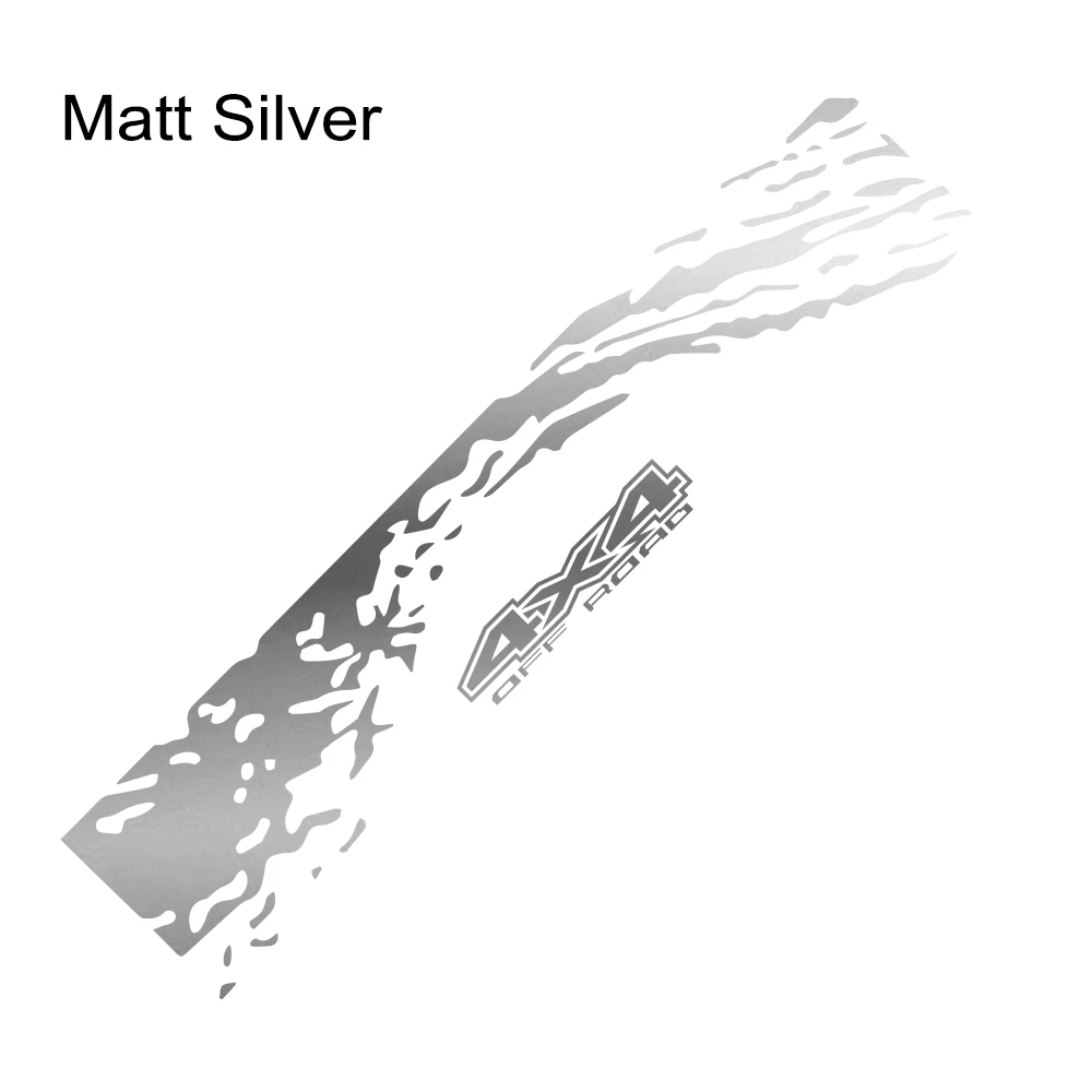 Matt Sliver Наклейки для автомобиля на задний багажник, авто, сделай сам, виниловая пленка, наклейки, тюнинг, автомобильные аксессуары, автомобили для Ford Ranger, внедорожный Универсальный пикап - Название цвета: Matt Sliver