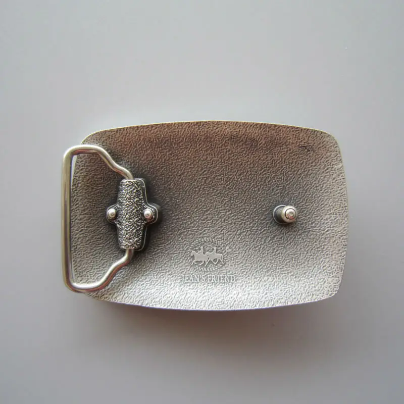 Новый Винтаж с серебряным покрытием Юго-эмаль Тотем прямоугольный ремень