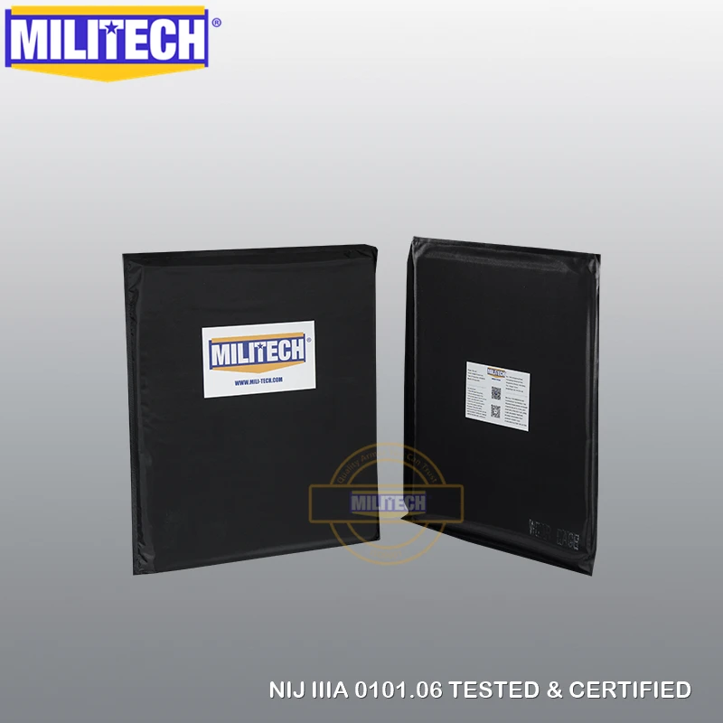 Баллистическая пластина MILITECH 10x12 SC Cut NIJ 0101 06 IIIA 3A 0115 00 Уровень 2 ударопрочные