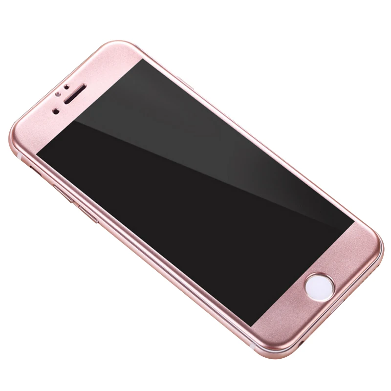 Гладкое закаленное стекло из углеродного волокна с 3D изогнутыми краями для iPhone 6