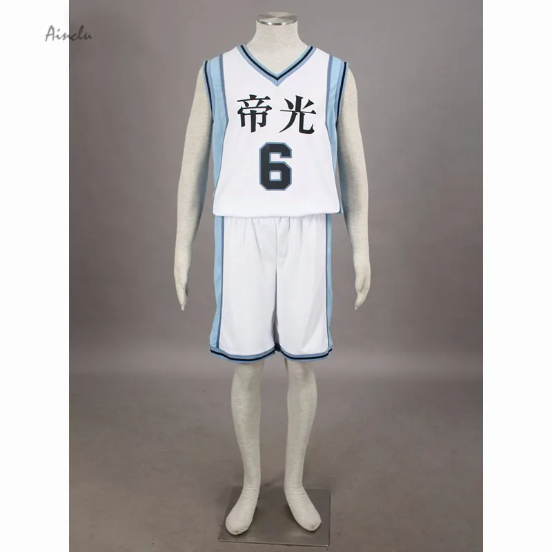 Ainclu Бесплатная доставка костюм Kuroko no basuke аниме Teiko #6 Aomine Daiki баскетбольный Джерси