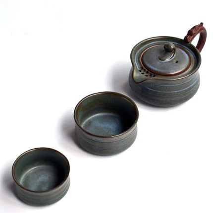 1 pot 2 cups WIZAMONY китайский чайный набор кунг-фу gaiwan Чайник чашки Керамика Чайные Наборы Чайник Пуэр посуда для напитков Путешествия Чайный набор японский - Цвет: 1 pot 2 cups
