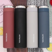 500ml new 304 tea cover straight business mug gift with tea compartment creative water cup household vacuum flask