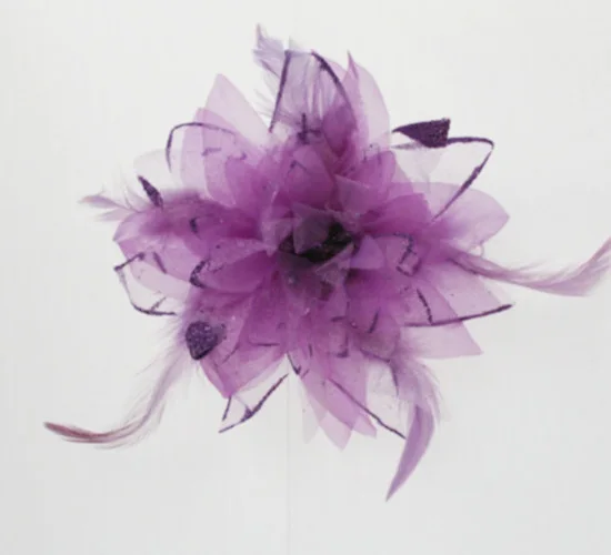 Модные фиолетовые заколки для волос женщин и девочек свадебные с цветами