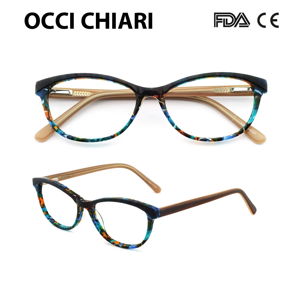 C3 OCCI CHIARI, фирменный дизайн, очки, радиационная защита, по рецепту, ботанические линзы, медицинские, для женщин, оптические очки, оправа, PANA - Цвет оправы: C3