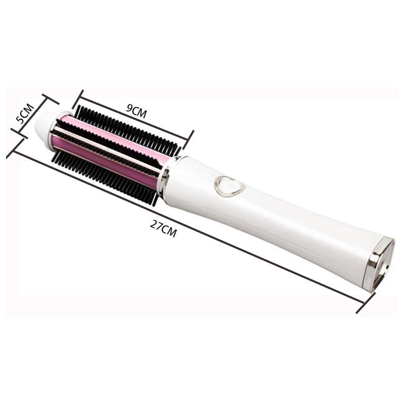 Портативный Usb беспроводной мини бигуди для волос 2 в 1 выпрямитель щетка батарея