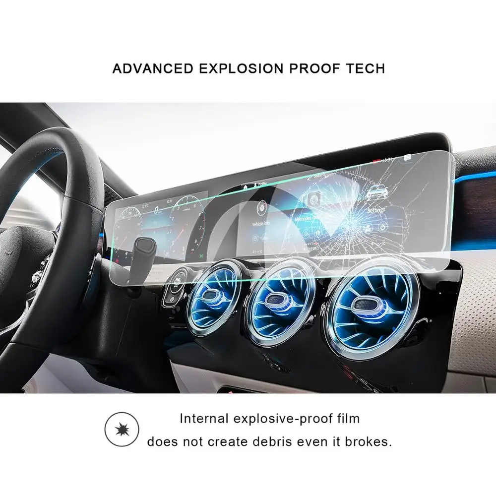 RUIYA полноэкранная Защитная пленка Mercedes Benz A Class W177/V177 10 25 дюймовый навигационный