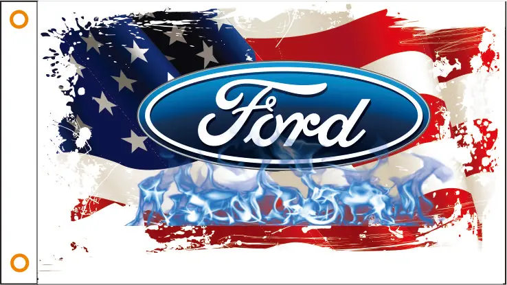 Флаг автомобиля под заказ флаг FORD banner 3x5 футов 100% полиэстер 128|Флаги баннеры и