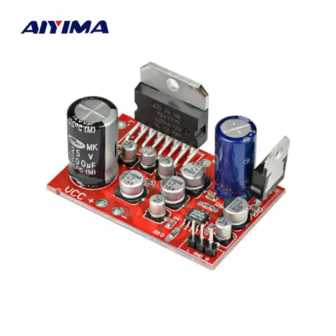 AIYIMA Усилители звука 12 В постоянного тока усилитель TDA7379 38 Вт + 38 Вт плата стерео усилителя AD828 предусилитель супер чем NE5532 Электрический моду...