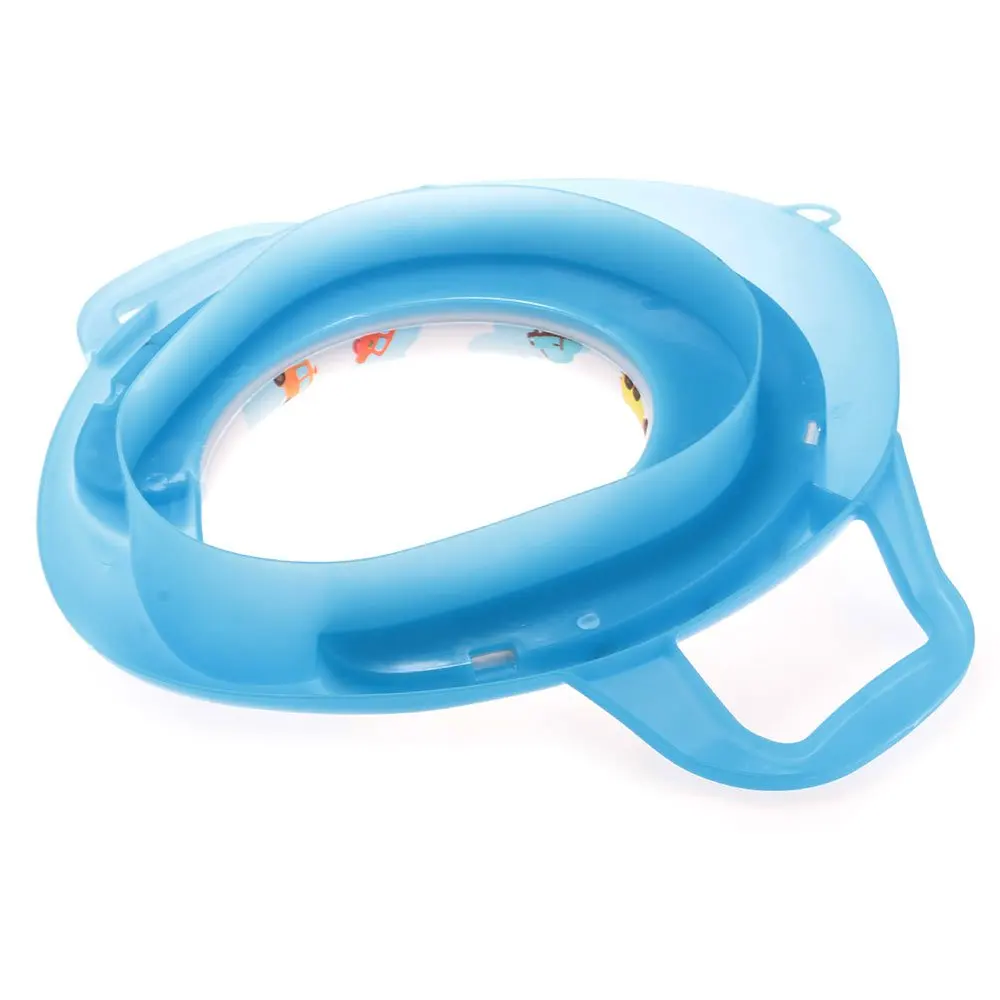 Bleu Siege Pot Reducteur de Toilette WC avec Poignee pour Bebe Enfant|siege toilette|lunette toilettelunette toilette |