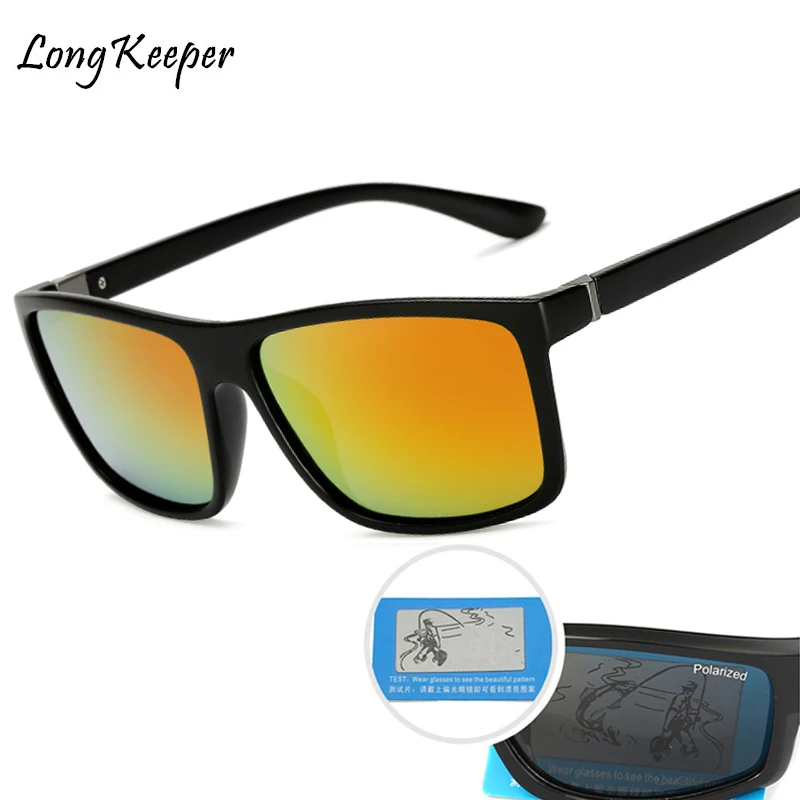 Мужские солнцезащитные очки Long Keeper брендовые дизайнерские квадратные